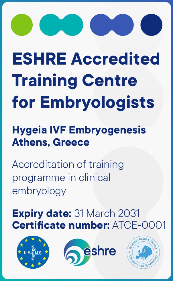 ESHRE Accredited Training Centre for Embryologists